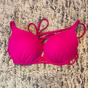 Shade shore pink bikini top